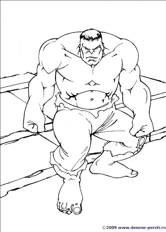 Hulk desene de colorat